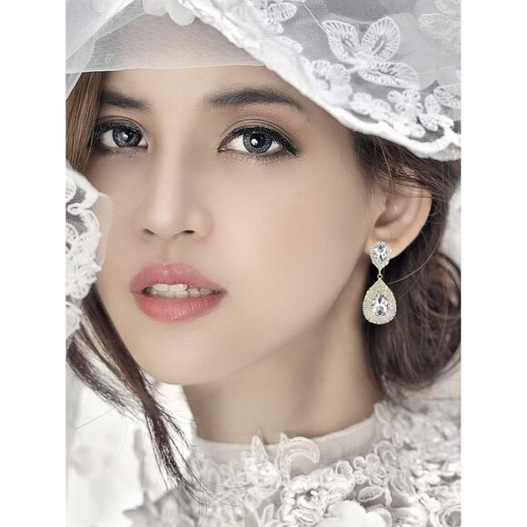 Wedding Non Piercing Rhinestone Star Clip on Earring Cartilage Jewelry Gift - Picture 3 of 6